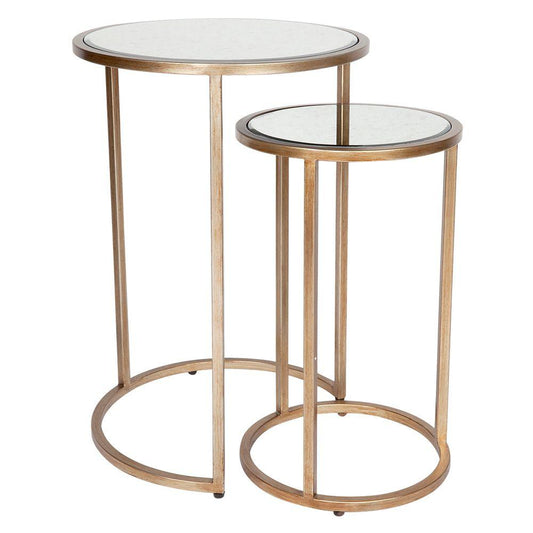 Cafe Lighting & Living Serene Nesting Side Tables Antique Gold - Side Table327359320294124000 1