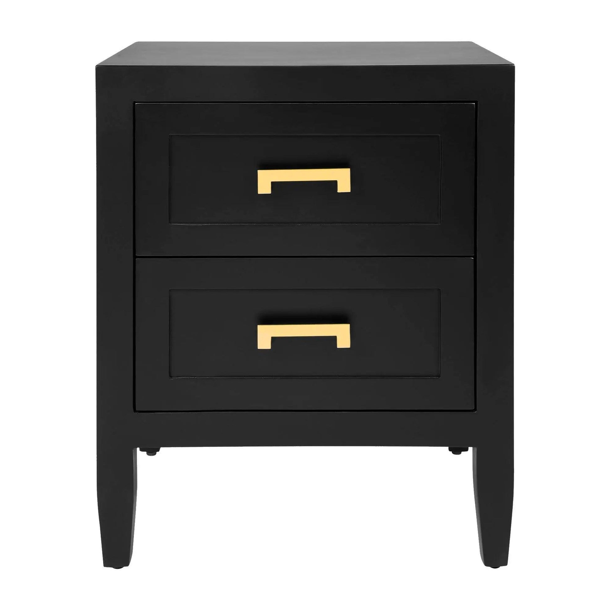 Cafe Lighting & Living Soloman Bedside Table - Small Black - Bedside Table322399320294115275 4