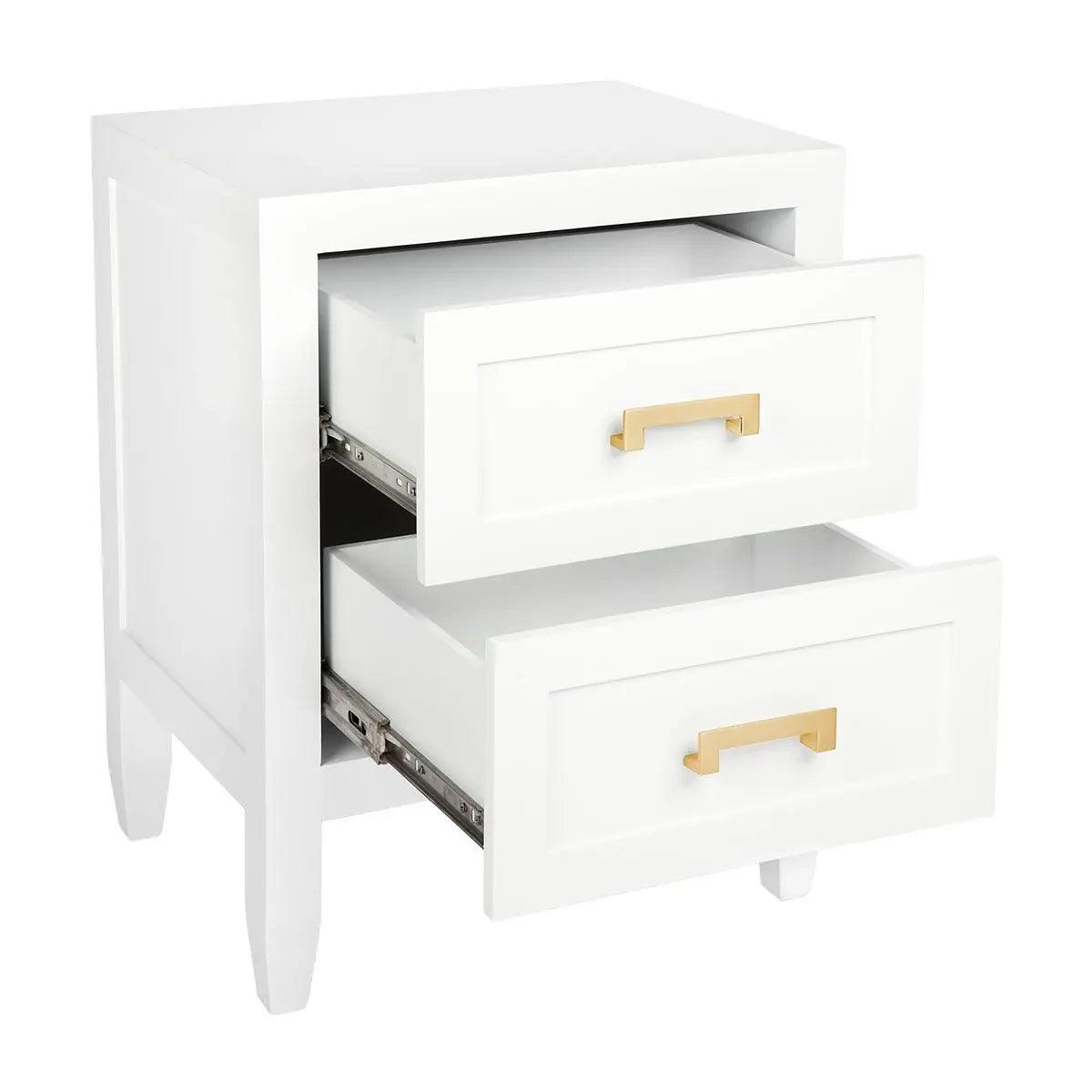 Cafe Lighting & Living Soloman Bedside Table - Small White - Bedside Table321779320294114575 4