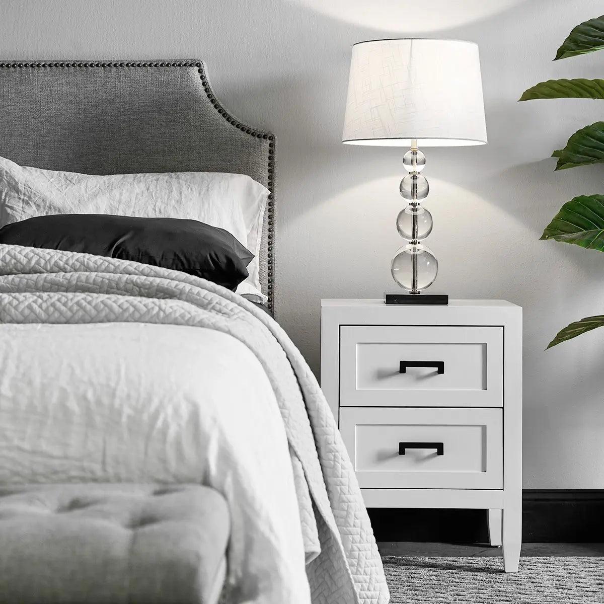 Cafe Lighting & Living Soloman Bedside Table - Small White - Bedside Table321779320294114575 2