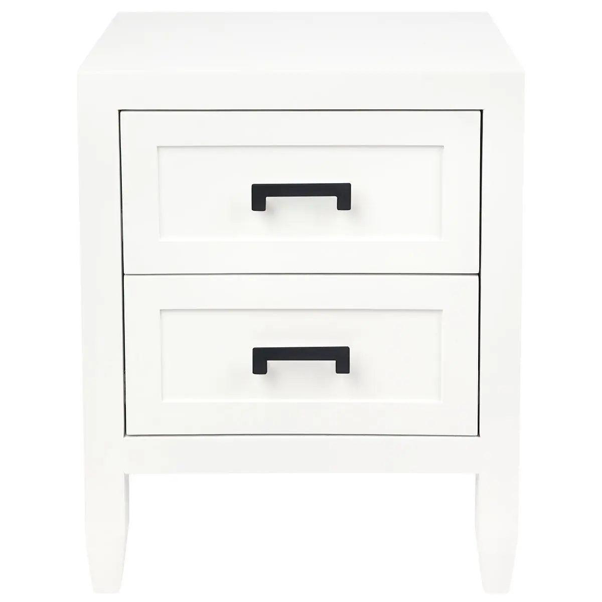 Cafe Lighting & Living Soloman Bedside Table - Small White - Bedside Table321779320294114575 7