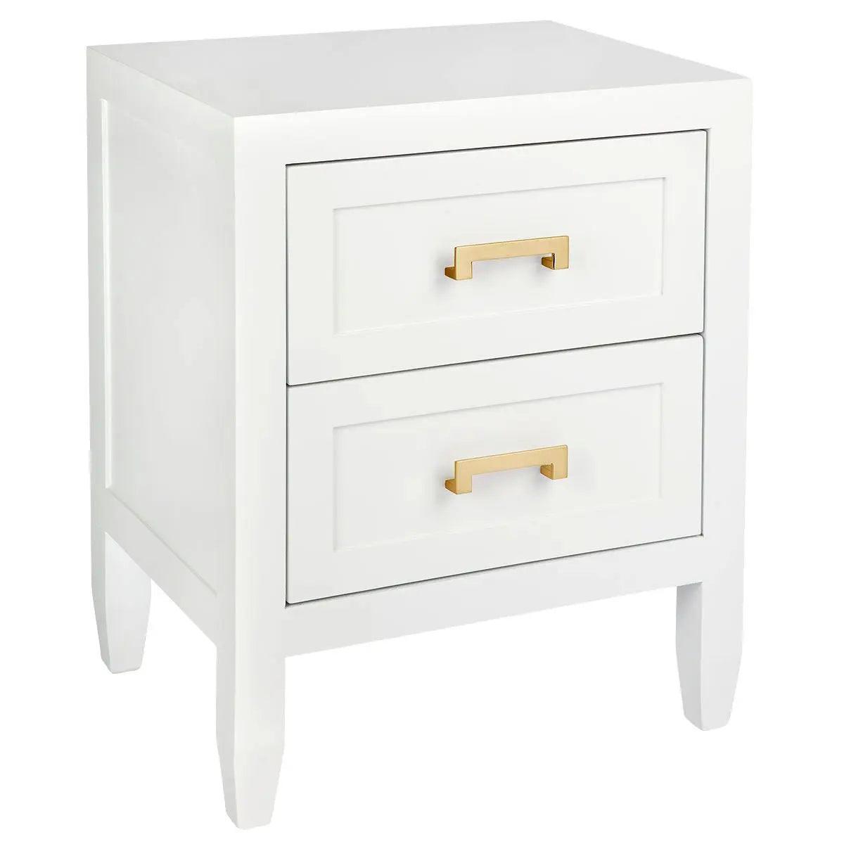 Cafe Lighting & Living Soloman Bedside Table - Small White - Bedside Table321779320294114575 3