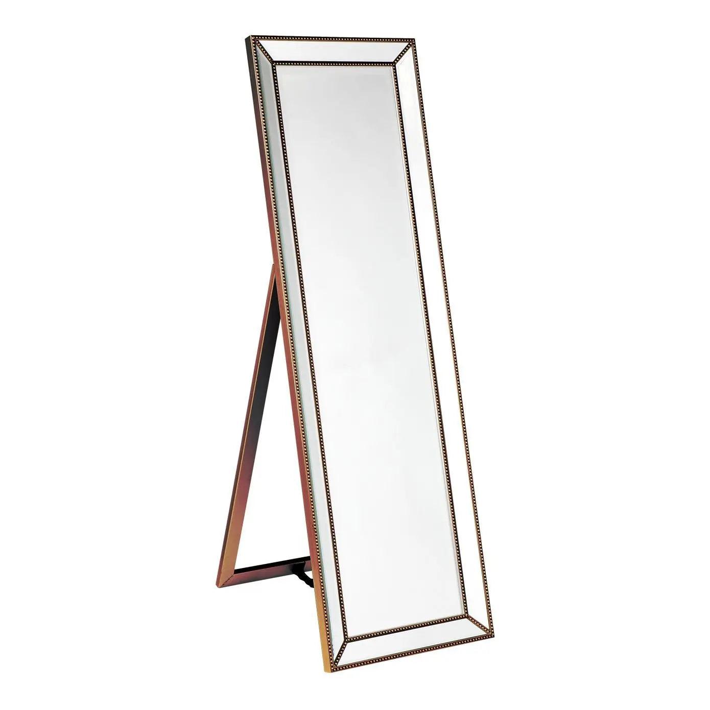 Cafe Lighting & Living Zeta Cheval Mirror - Antique Gold - Mirror404029320294109854 1