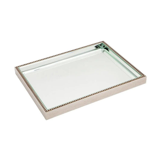 Cafe Lighting & Living Zeta Mirror Tray - Large Antique Silver - Tray504979320294078884 1