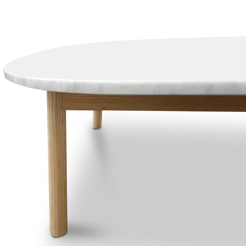 Calibre 110cm Marble Coffee Table - Natural Base CF2012-SD-Coffee Tables-Calibre-Prime Furniture