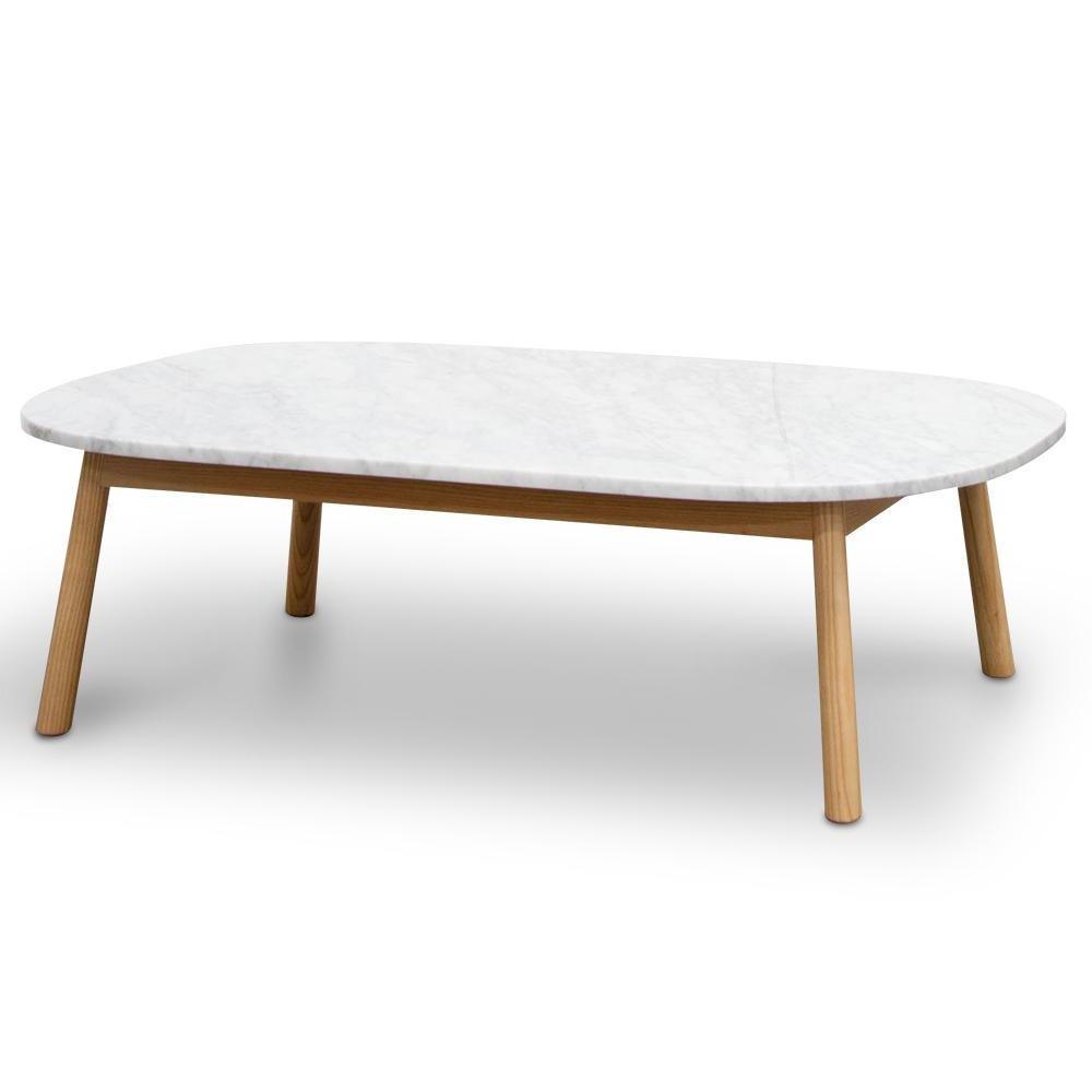 Calibre 110cm Marble Coffee Table - Natural Base CF2012-SD-Coffee Tables-Calibre-Prime Furniture