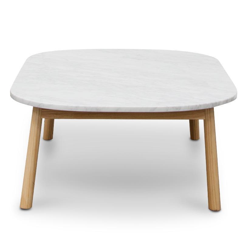 Calibre 110cm Marble Coffee Table - Natural Base CF2012-SD-Coffee Tables-Calibre-Prime Furniture