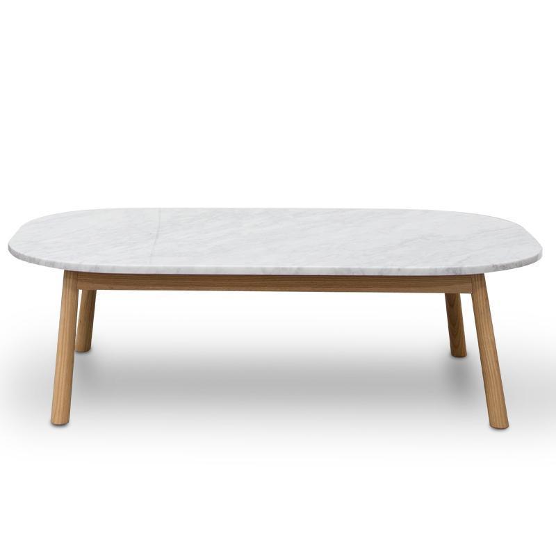 Calibre 110cm Marble Coffee Table - Natural Base CF2012-SD-Coffee Tables-Calibre-Prime Furniture