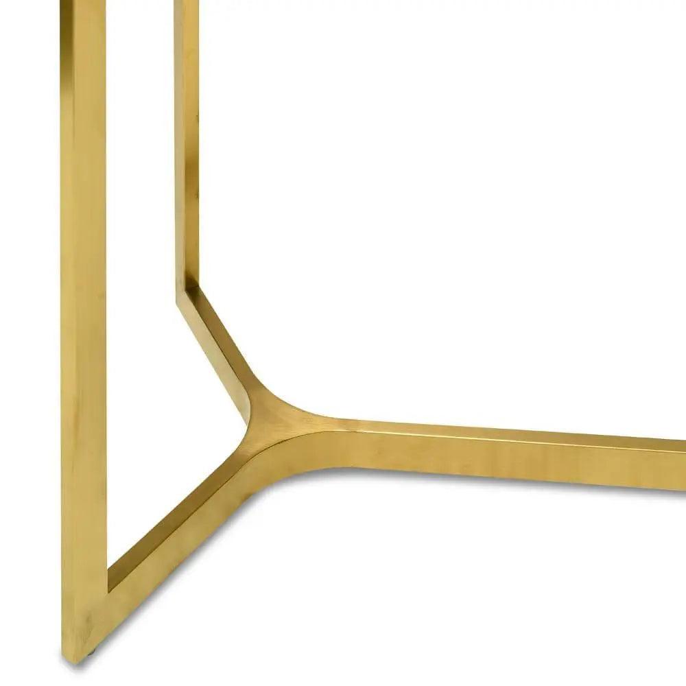 Calibre 1.2m Glass Console Table - Gold Base DT2362-KS - Console TablesDT2362-KS 4