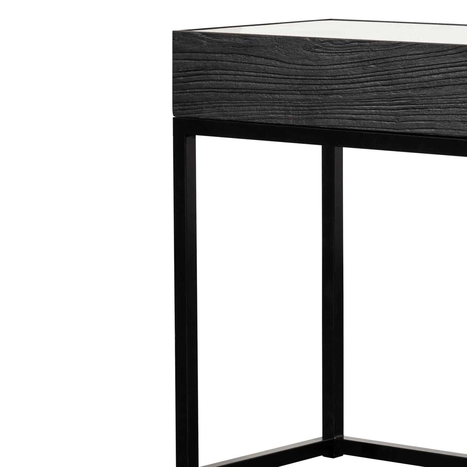 Calibre 1.39m Reclaimed Console Table - Full Black DT6307-NI - Console TablesDT6307-NI 3