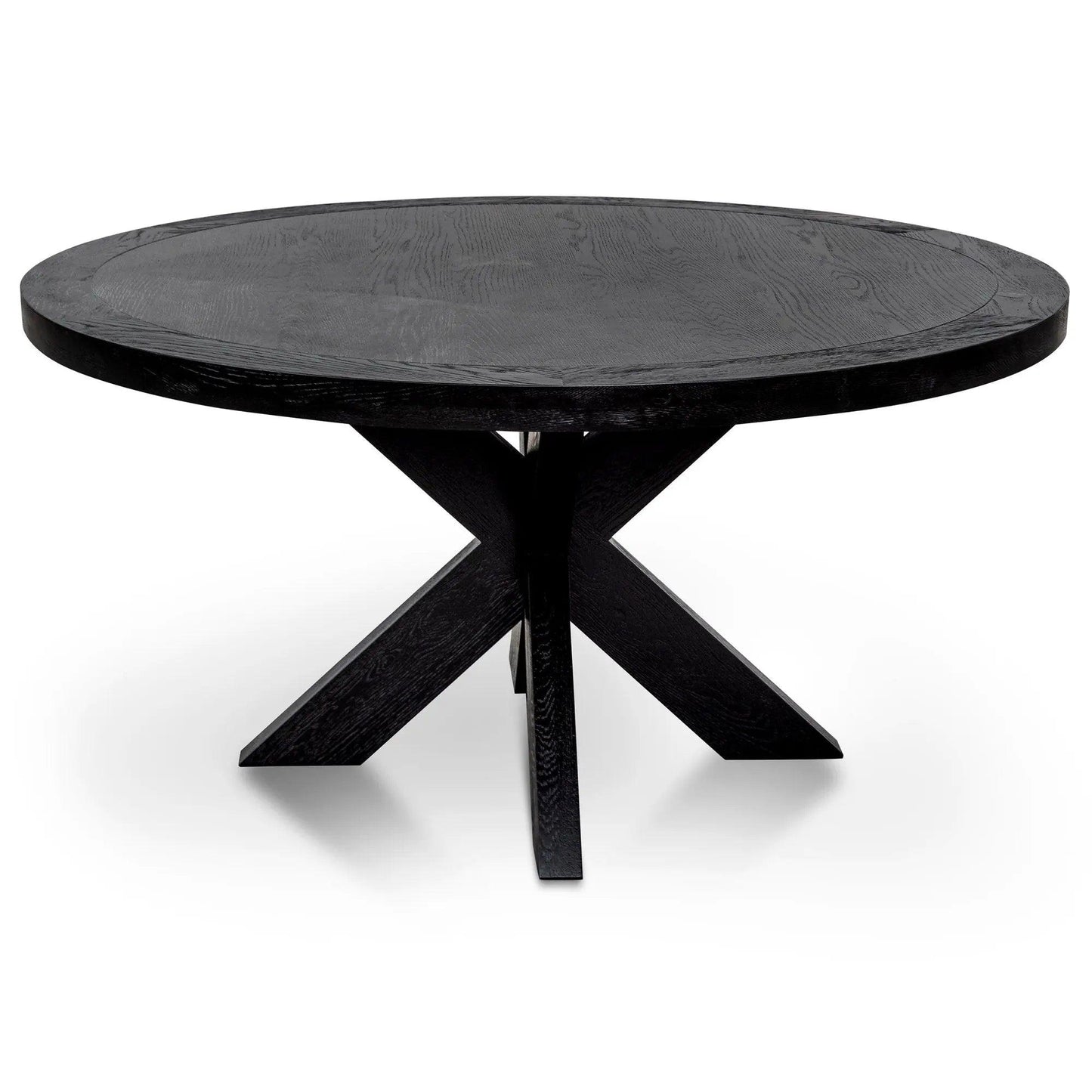 Calibre 1.5m Round Wooden Dining Table - Full Black DT6076-CH - Dining TablesDT6076-CH 1