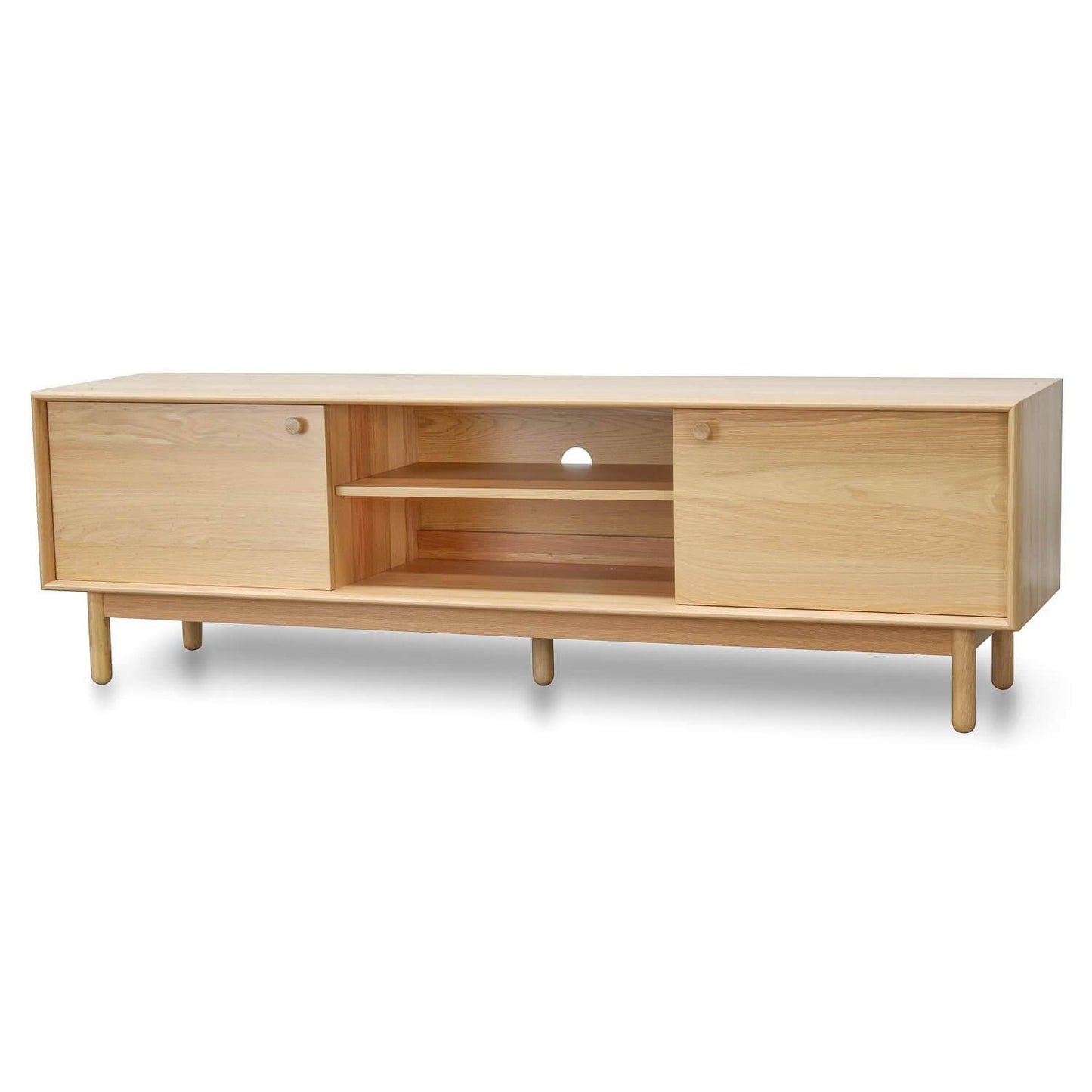 Calibre 1.8m TV Entertainment Unit - Natural TV883-VN-Entertainment Units-Calibre-Prime Furniture