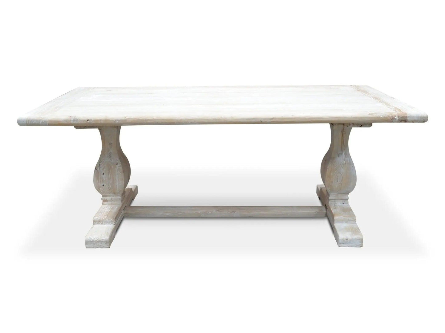 Calibre 198cm Dining Table - Rustic White Washed DT511 - Dining TablesDT511 1