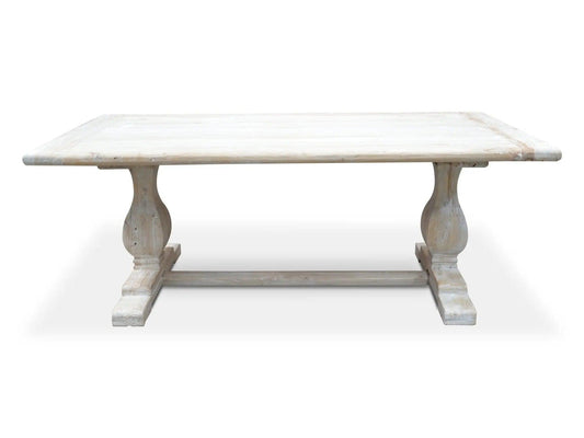 Calibre 198cm Dining Table - Rustic White Washed DT511 - Dining TablesDT511 1