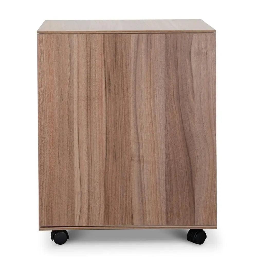 Calibre 2 Drawer Mobile Pedestal - Walnut - Storage CabinetOF294 5