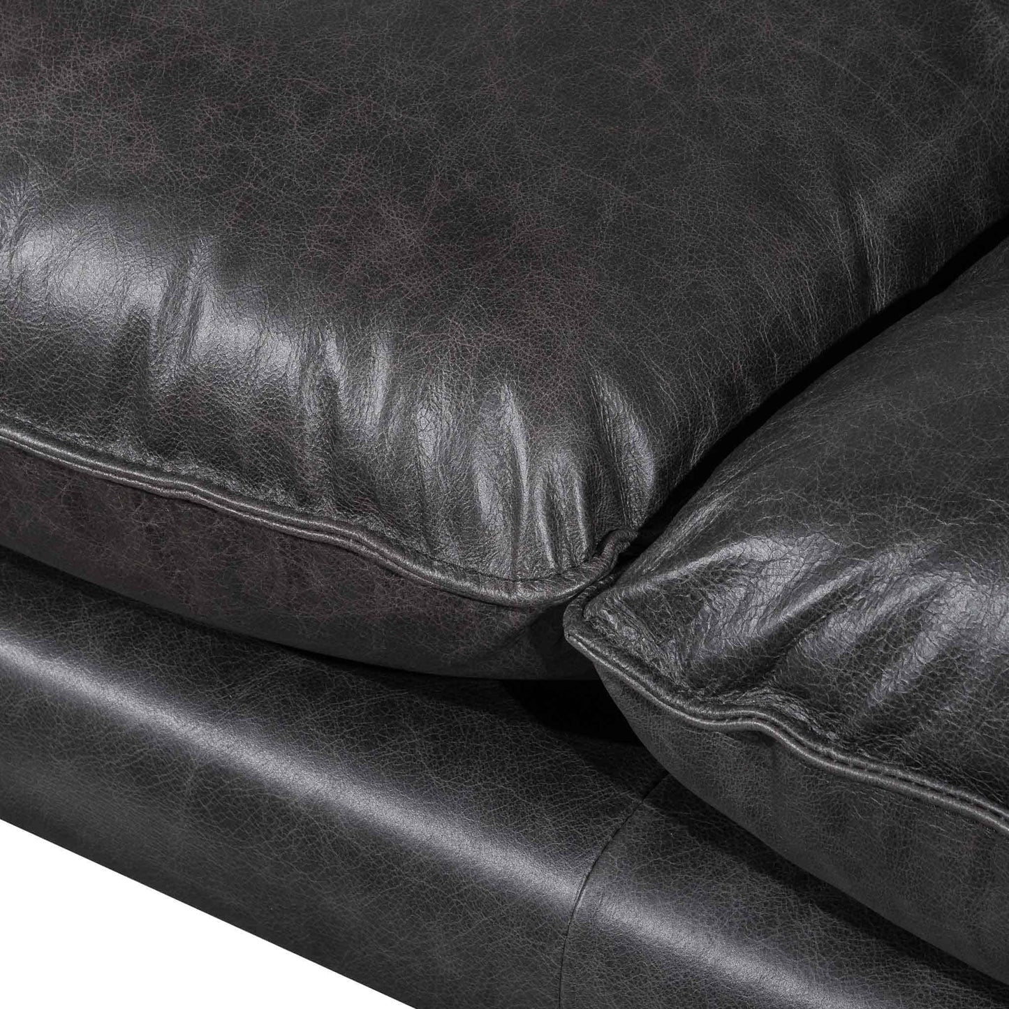 Calibre 2 Seater Leather Sofa - Charcoal LC6252-KSO - SofasLC6252-KSO 5