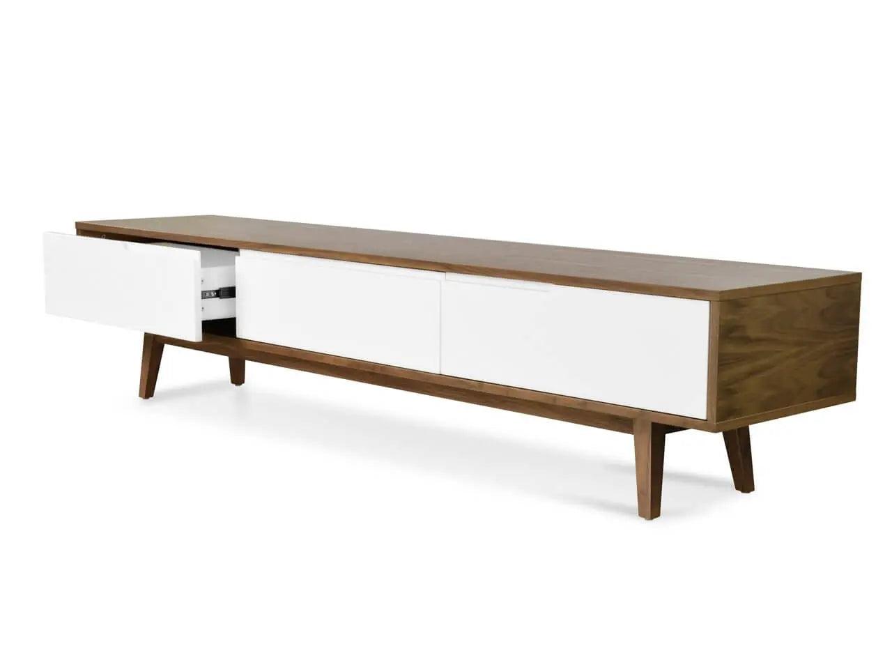 Calibre 2.1m Scandinavian Lowline TV Entertainment Unit - Walnut TV862-DW - Entertainment UnitsTV862-DW 5