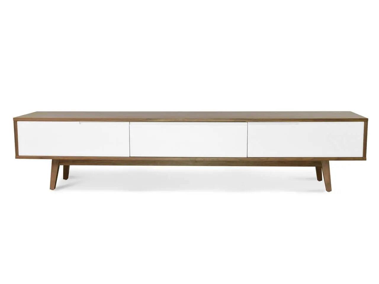 Calibre 2.1m Scandinavian Lowline TV Entertainment Unit - Walnut TV862-DW - Entertainment UnitsTV862-DW 1