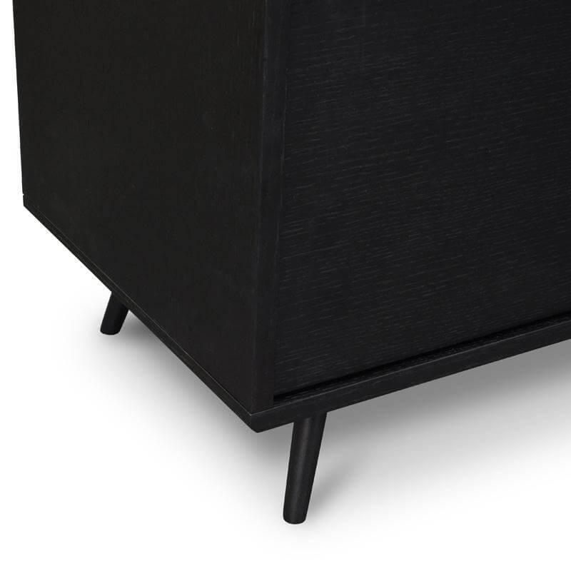 Calibre 2.4m Entertainment TV Unit - Black Oak TV108-BB-Entertainment Units-Calibre-Prime Furniture