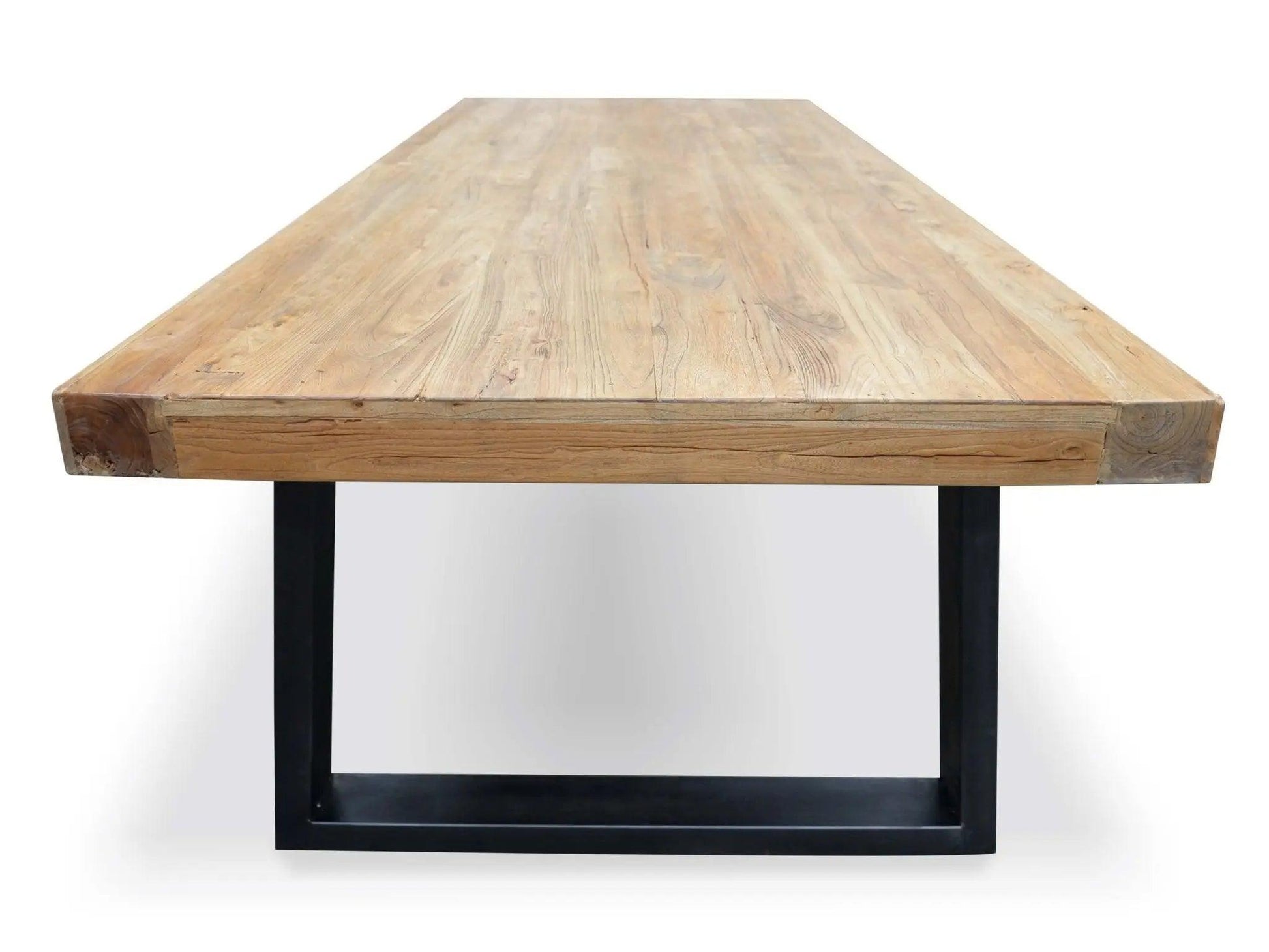 Calibre 2.4m Reclaimed Elm Wood Dining Table DT051 - Dining TablesDT051 4