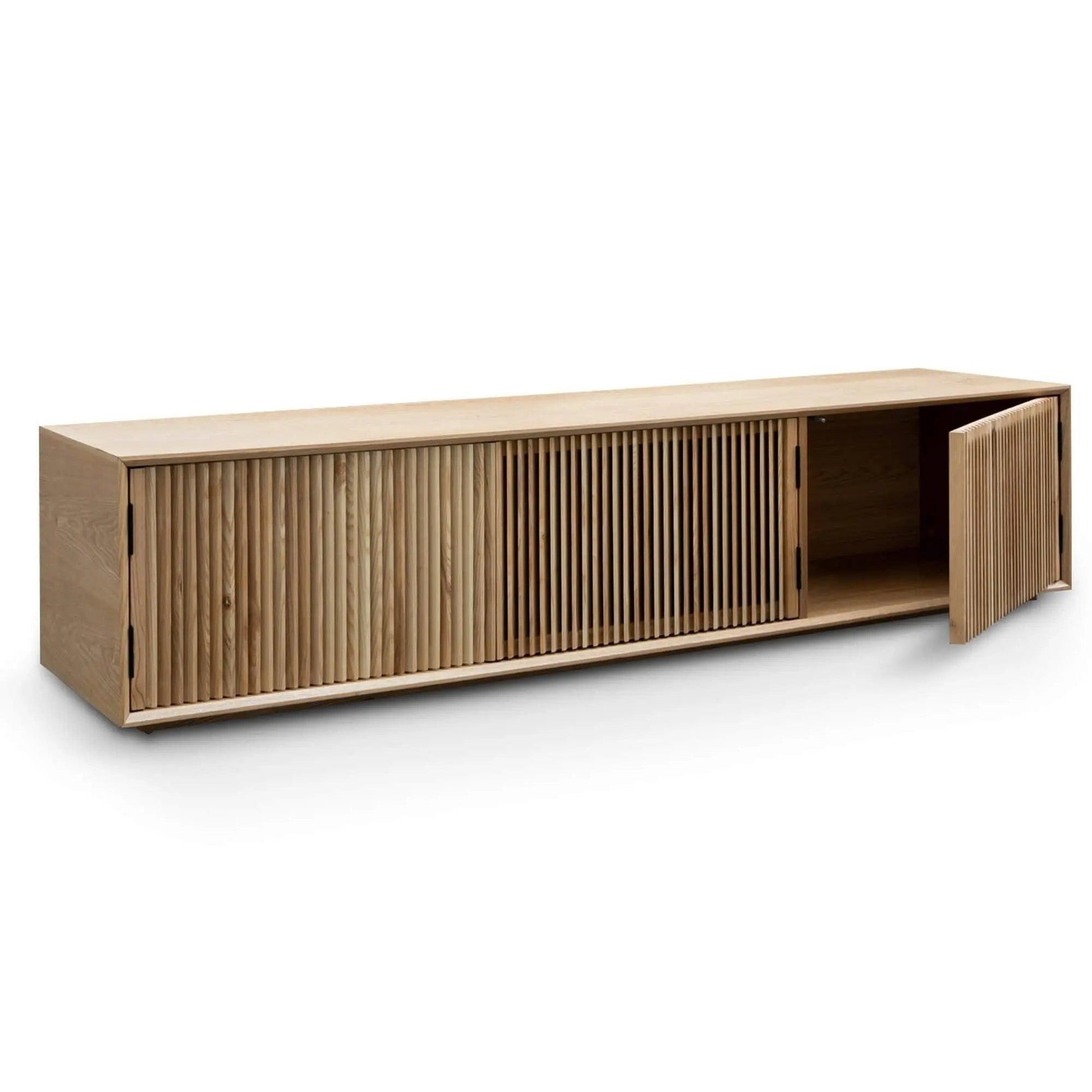 Calibre 2m Entertainment TV Unit - Natural Ash Veneer - Entertainment UnitsTV2725-DW 4