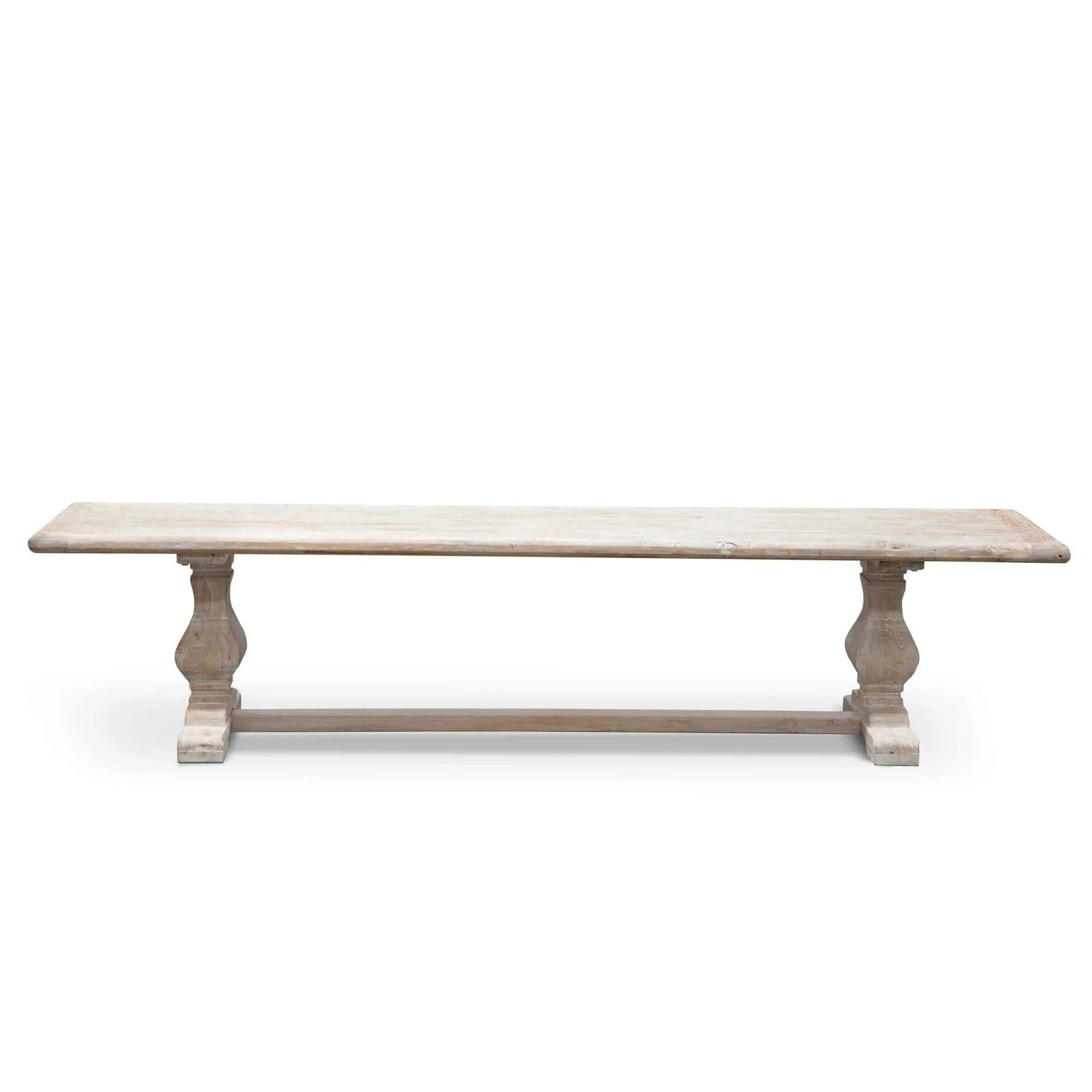 Calibre 2m Reclaimed ELM Wood Bench - White Washed DB2090 - Wood BenchDB2090 5