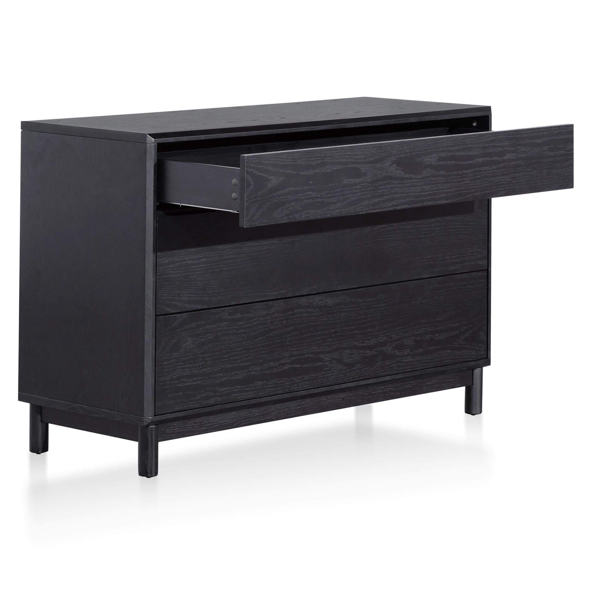 Calibre 3 Drawers Dressing Table - Black Oak DT6199-CN-Dresser-Calibre-Prime Furniture