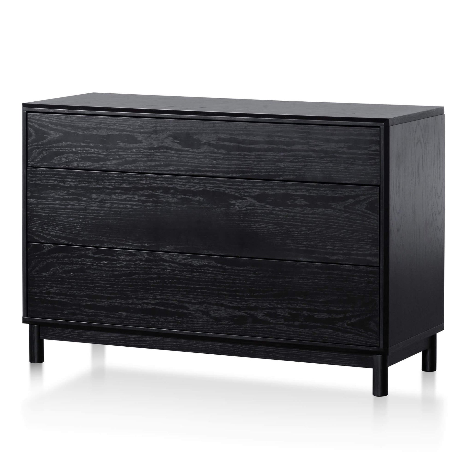 Calibre 3 Drawers Dressing Table - Black Oak DT6199-CN-Dresser-Calibre-Prime Furniture