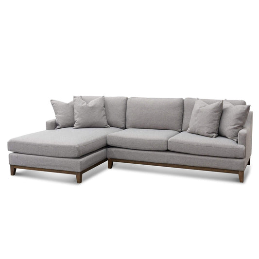 Calibre 3 Seater Left Chaise Fabric Sofa - Grey LC6267-CA - SofasLC6267-CA 1