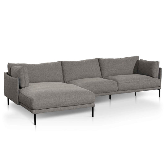 Calibre 4 Seater Left Chaise Fabric Sofa - Graphite Grey LC6435-KSO - SofasLC6435-KSO 1