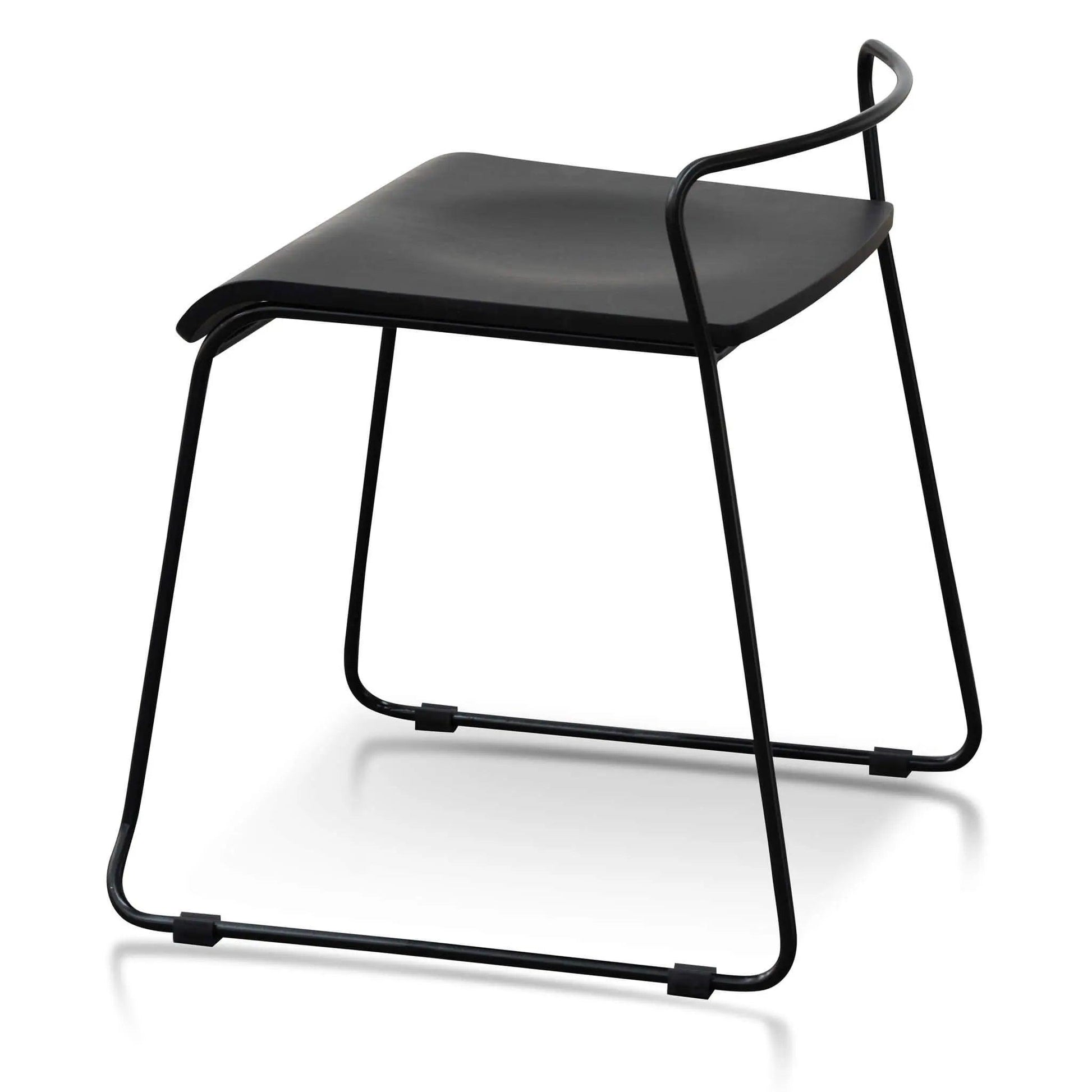 Calibre 45cm Wooden Seat Low Stool - Black BS2943-NH - StoolsBS2943-NH 3