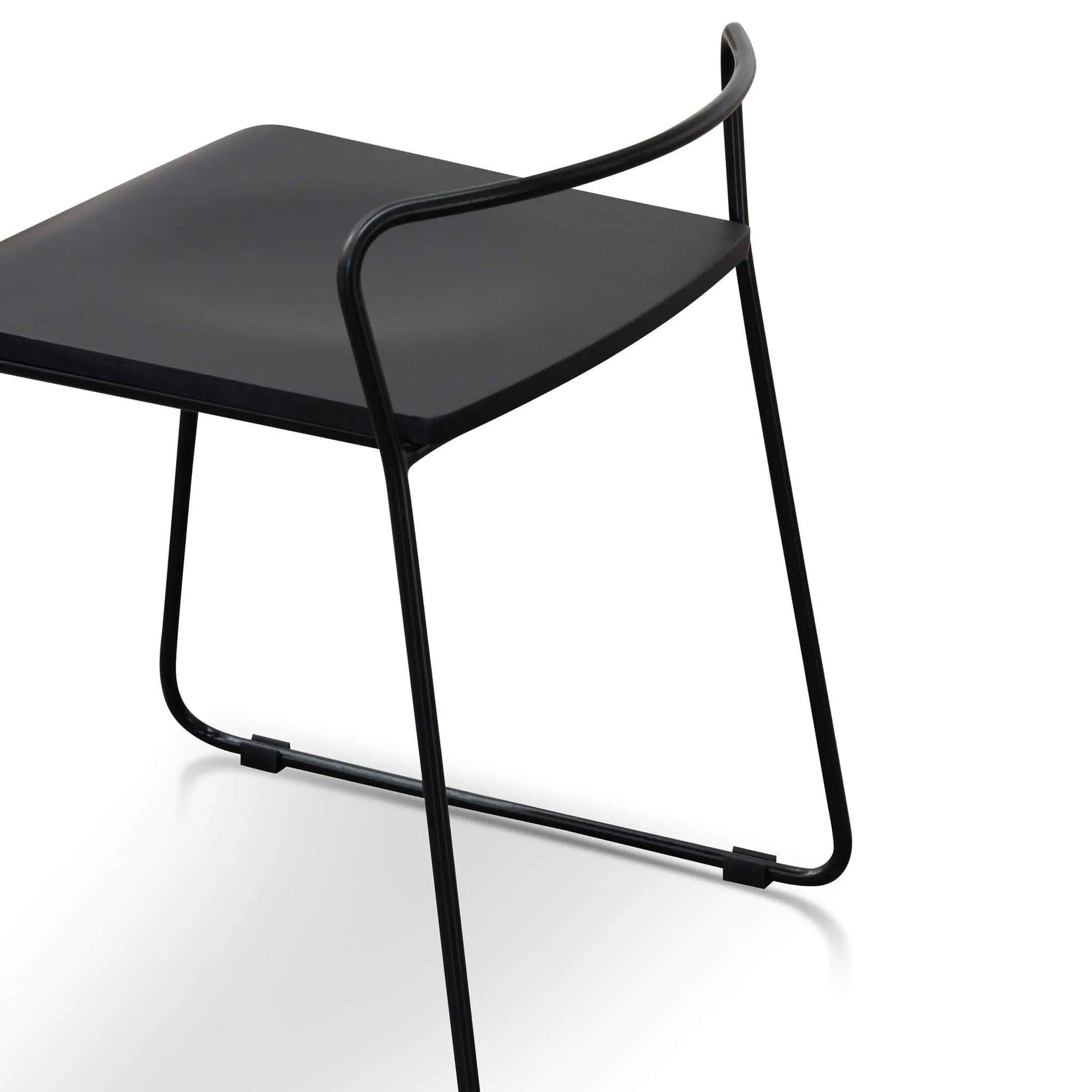 Calibre 45cm Wooden Seat Low Stool - Black BS2943-NH - StoolsBS2943-NH 5