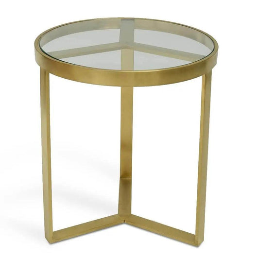 Calibre 50cm Side Table - Brushed Gold Base CF2428-BS - Side TableCF2428-BS 1