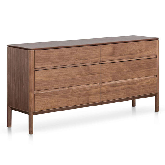 Calibre 6 Drawers Wooden Chest - Walnut DT6454-CN-Chest Of Drawers-Calibre-Prime Furniture