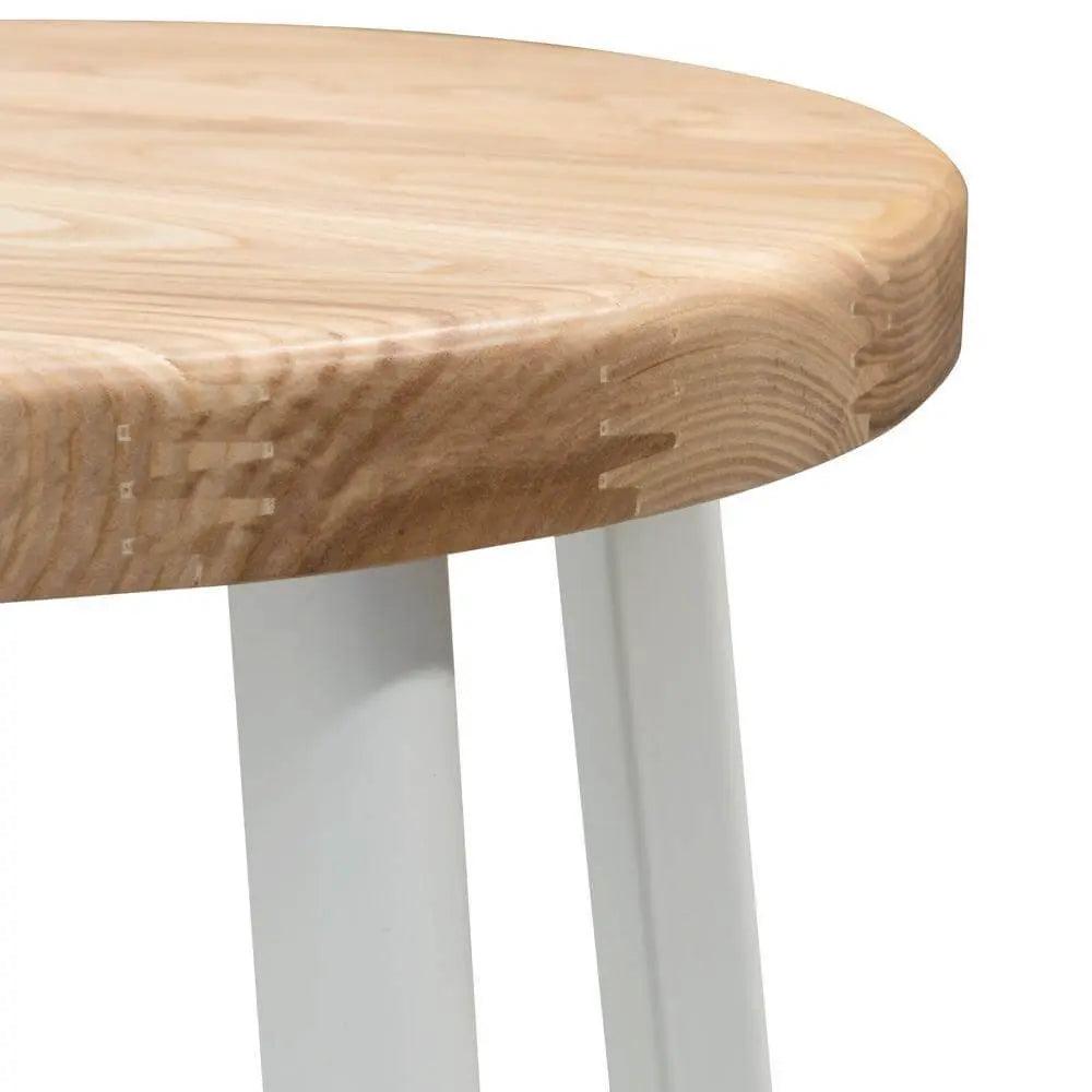 Calibre 65cm Bar Stool - Natural Timber Seat - White Frame BS2468-NH - StoolsBS2468-NH 4