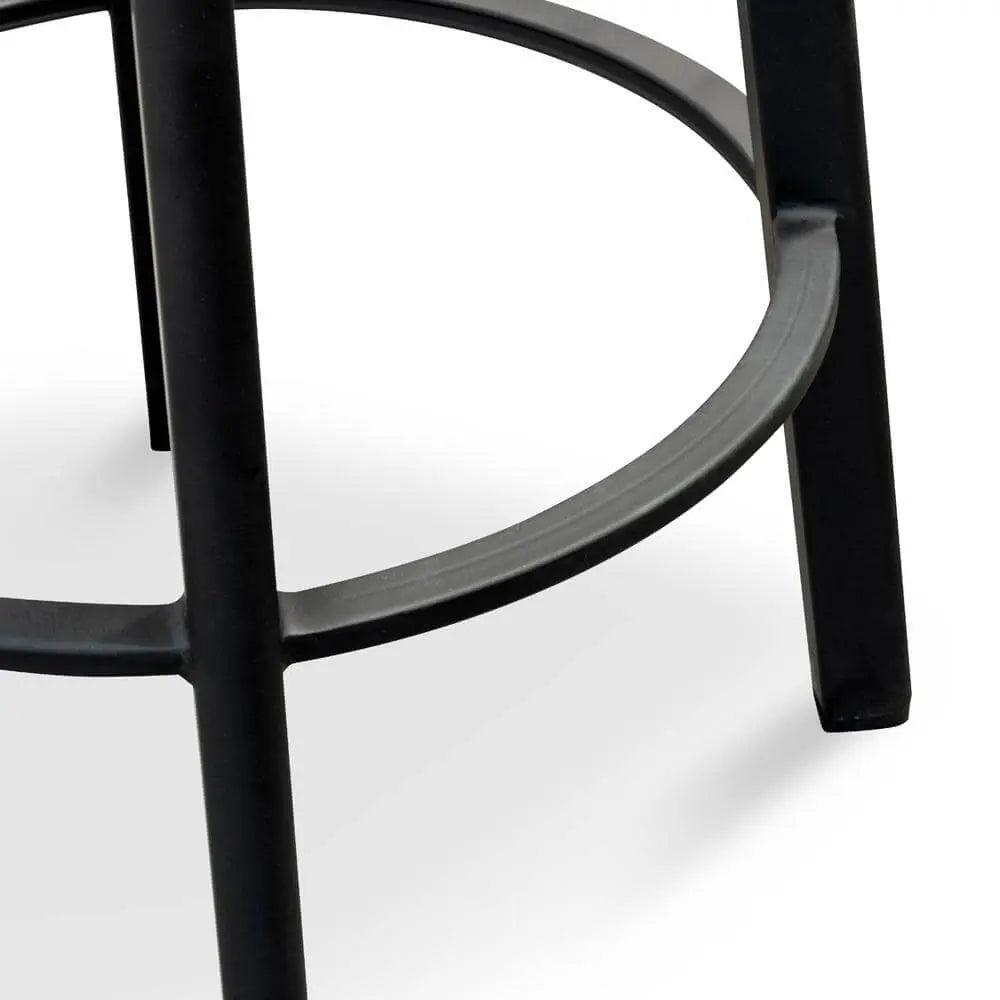 Calibre 65cm Bar Stool With Black Timber Seat - Black Frame BS2466-NH - StoolsBS2466-NH 3