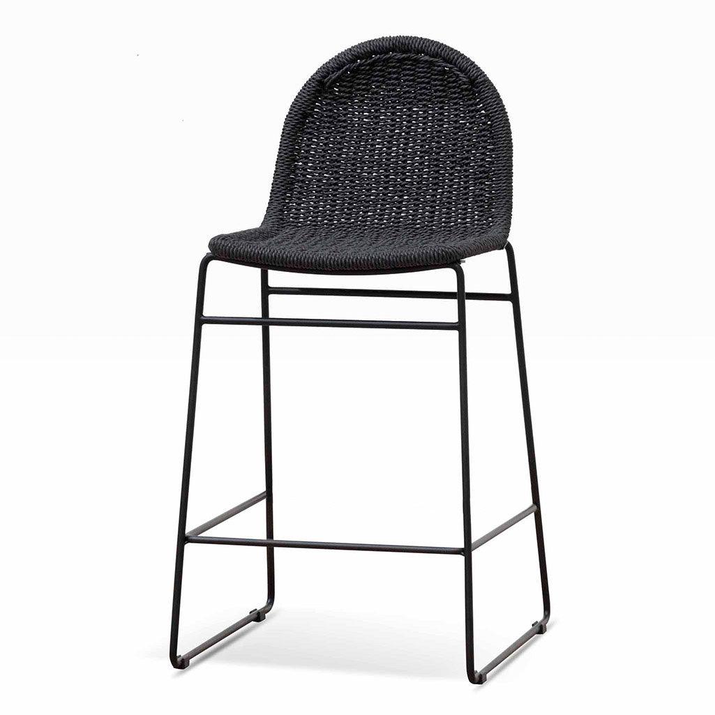 Calibre 65cm Barstool - Full Black (Set of 2) - Bar stoolBS6882-NHx2 2