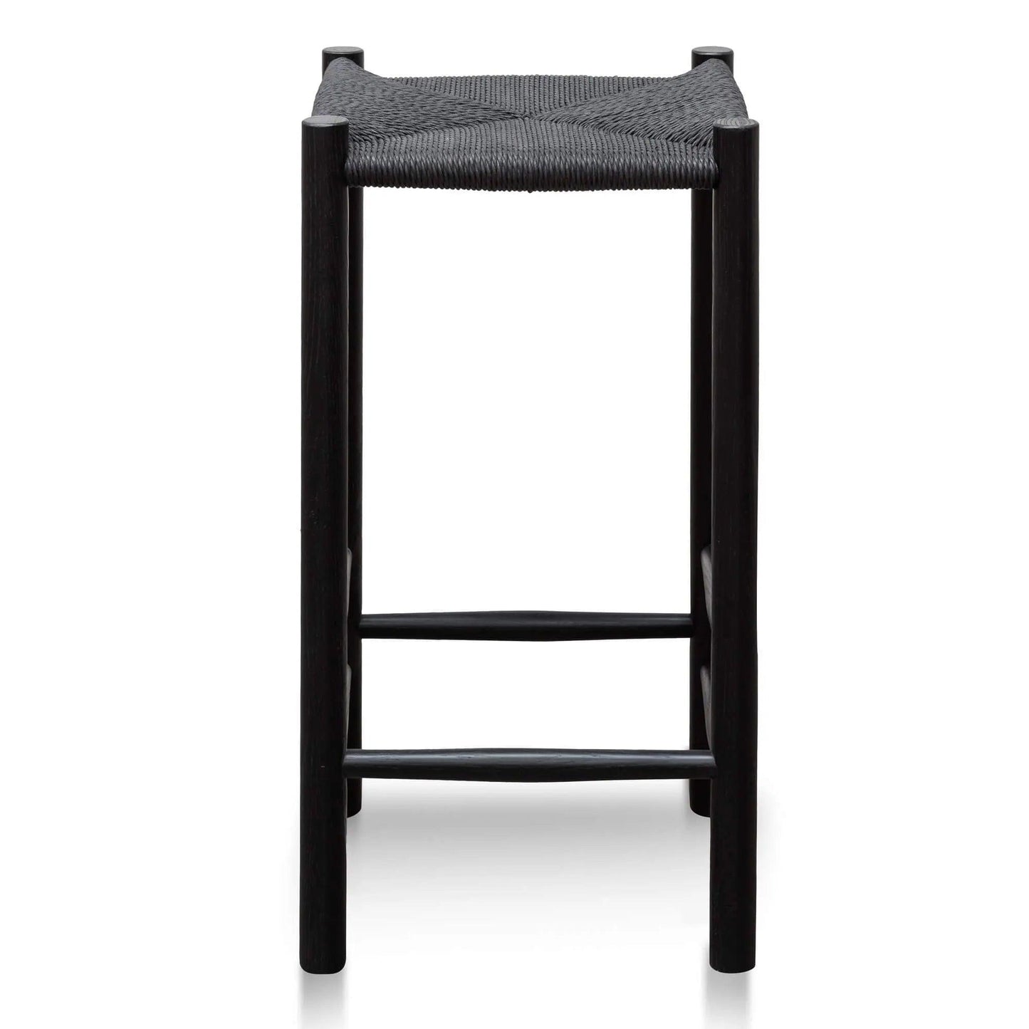 Calibre 65cm Oak Bar Stool - Black BS2978-OW - StoolsBS2978-OW 4