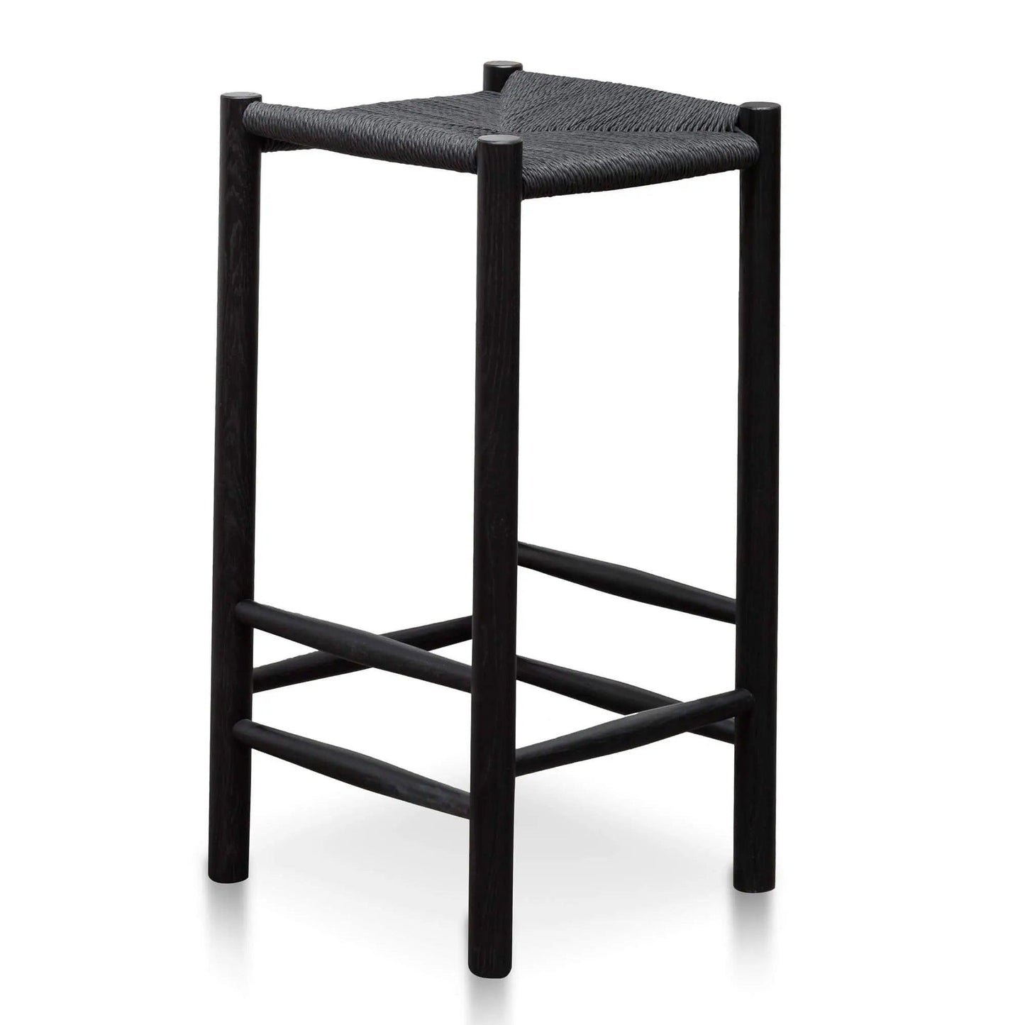 Calibre 65cm Oak Bar Stool - Black BS2978-OW - StoolsBS2978-OW 1