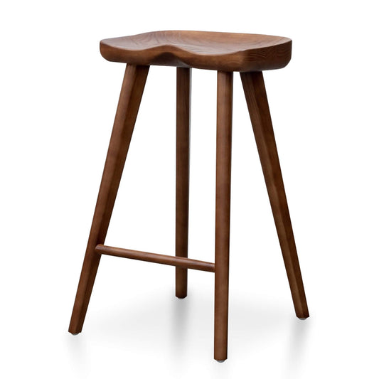 Calibre 65cm Wooden Bar stool - Walnut BS2983-SU-Stools-Calibre-Prime Furniture