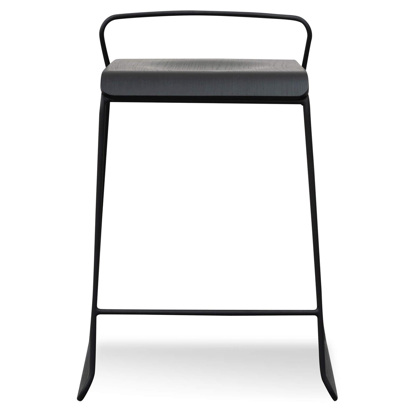 Calibre 65cm Wooden Seat Bar Stool - Black BS2942-NH-Stools-Calibre-Prime Furniture