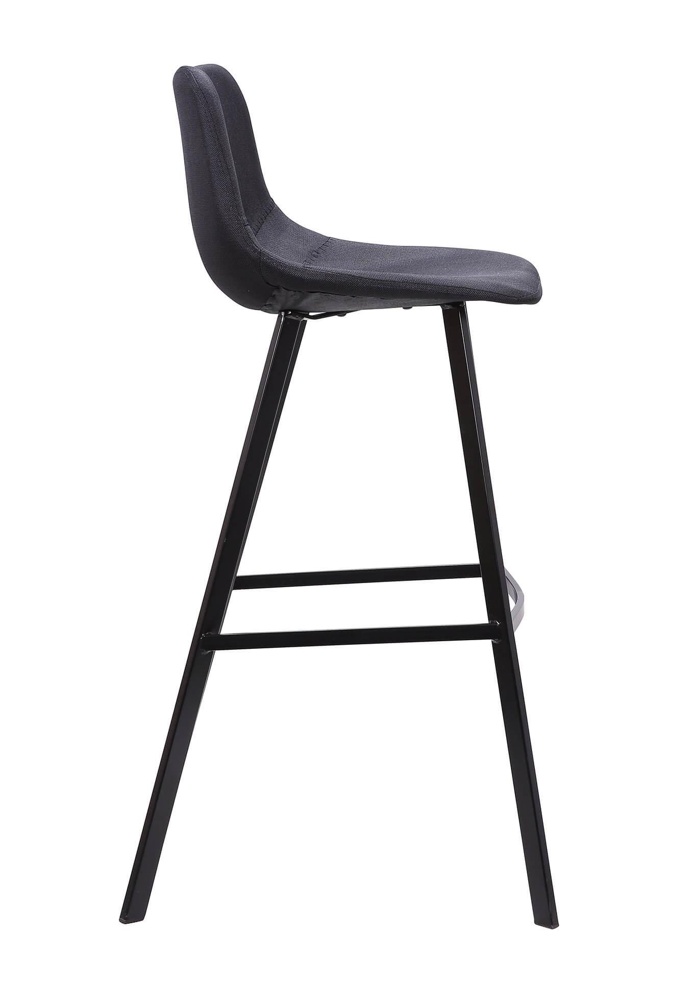 Calibre 80cm Bar Stool in Black Fabric (Set of 2) BS2013-SEx2-Stools-Calibre-Prime Furniture