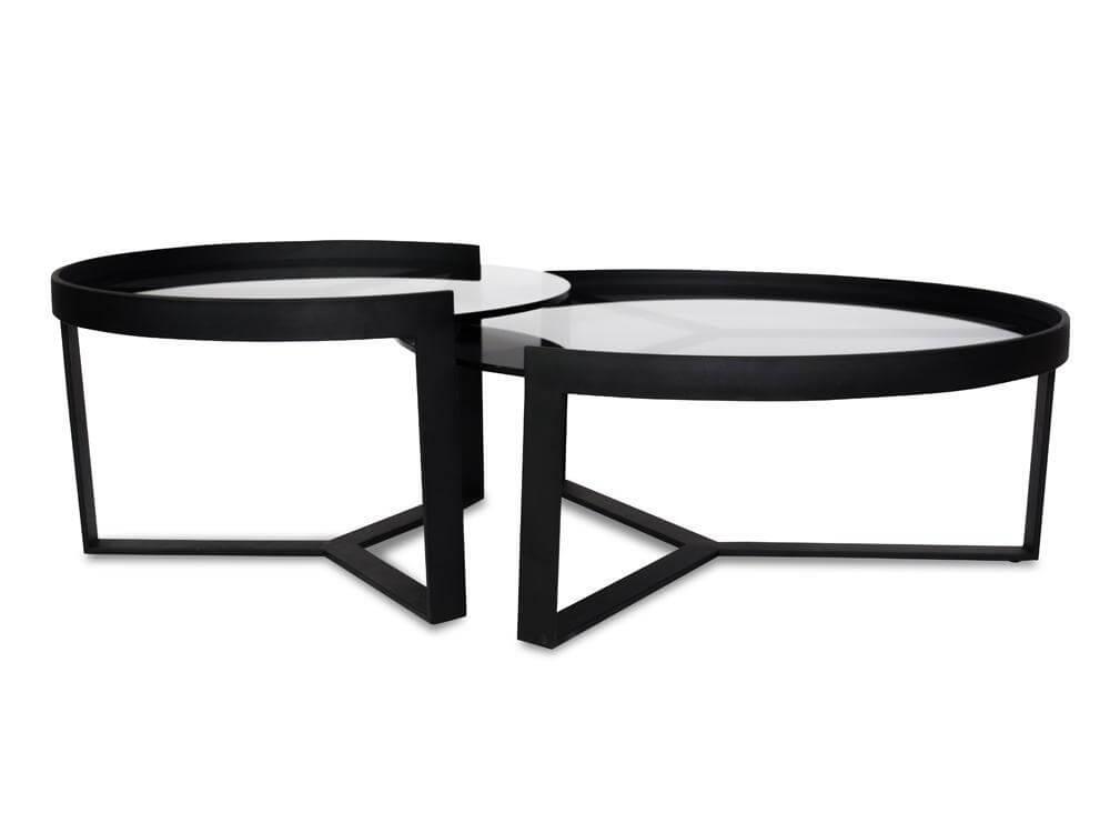 Calibre 90cm Glass Coffee Table - Large CF387-L-Coffee Tables-Calibre-Prime Furniture