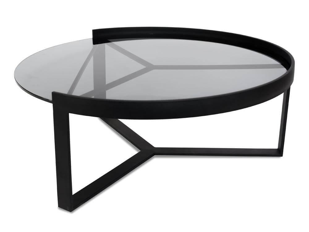 Calibre 90cm Glass Coffee Table - Large CF387-L-Coffee Tables-Calibre-Prime Furniture