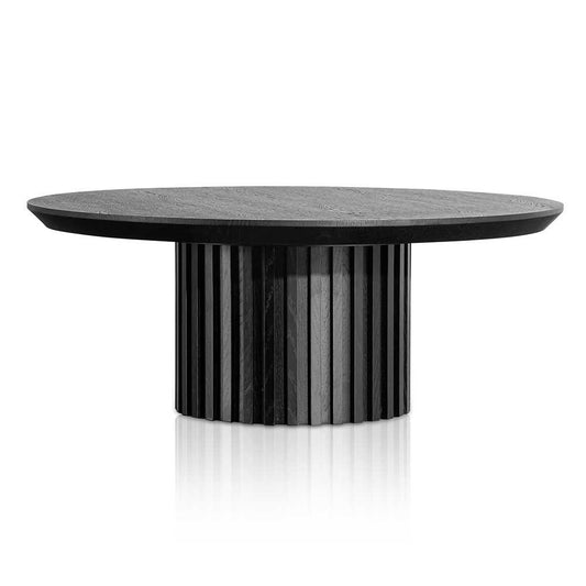 Calibre 90cm Wooden Round Coffee Table - Black CF6419-CN - Coffee TablesCF6419-CN 1