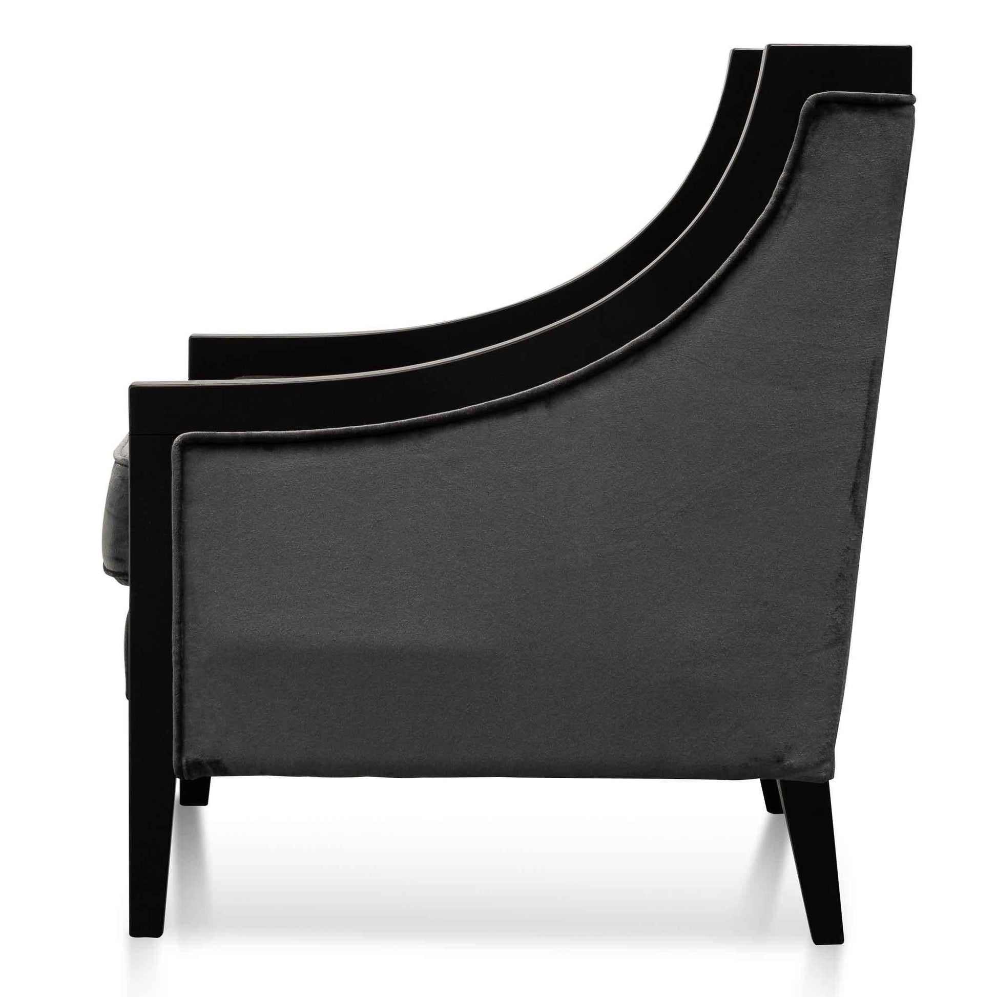 Calibre Armchair - Cosmic Grey Velvet LC6375-CA - Arm ChairsLC6375-CA 2