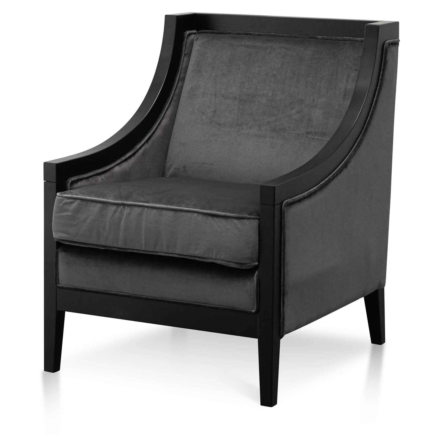 Calibre Armchair - Cosmic Grey Velvet LC6375-CA - Arm ChairsLC6375-CA 1