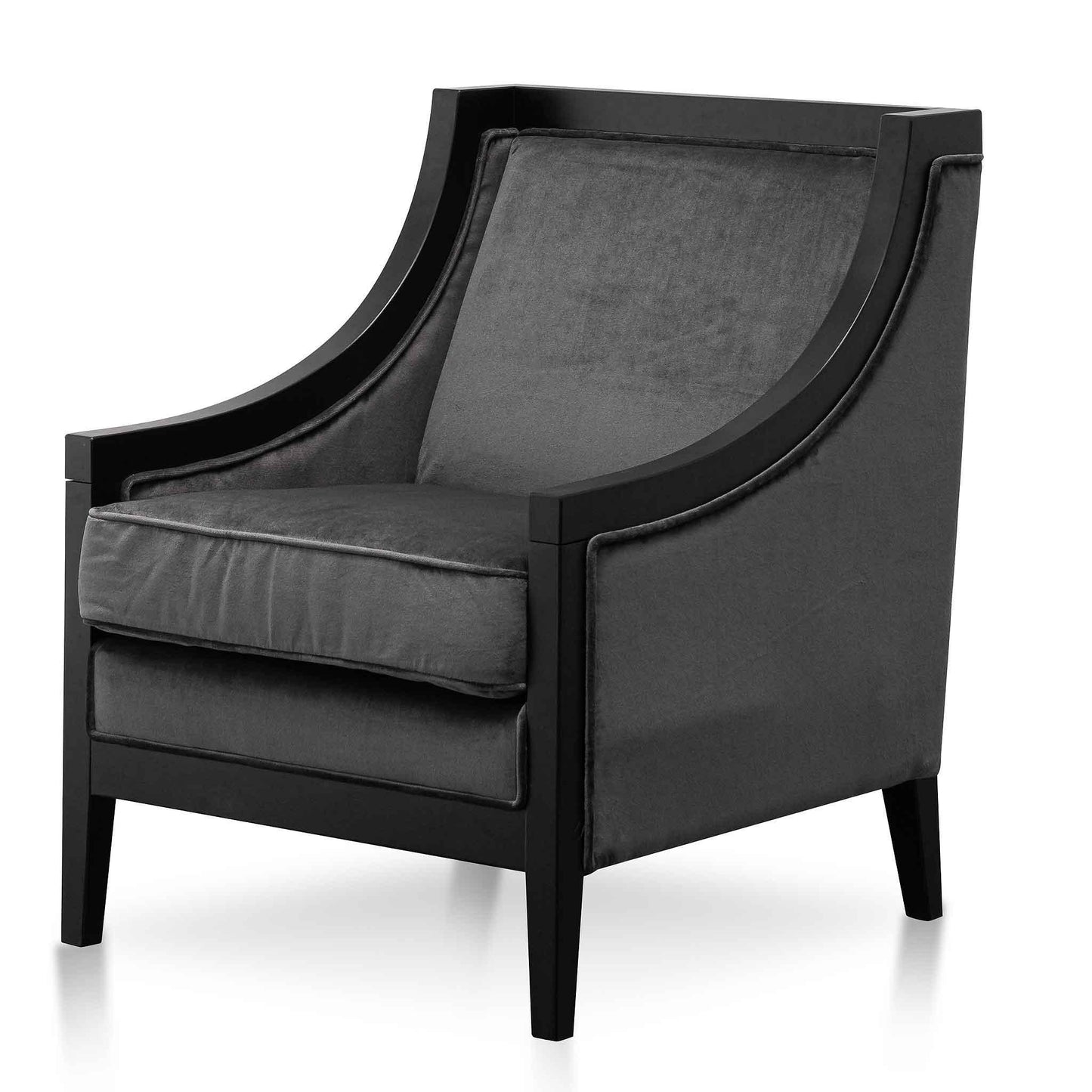 Calibre Armchair - Cosmic Grey Velvet LC6375-CA - Arm ChairsLC6375-CA 5