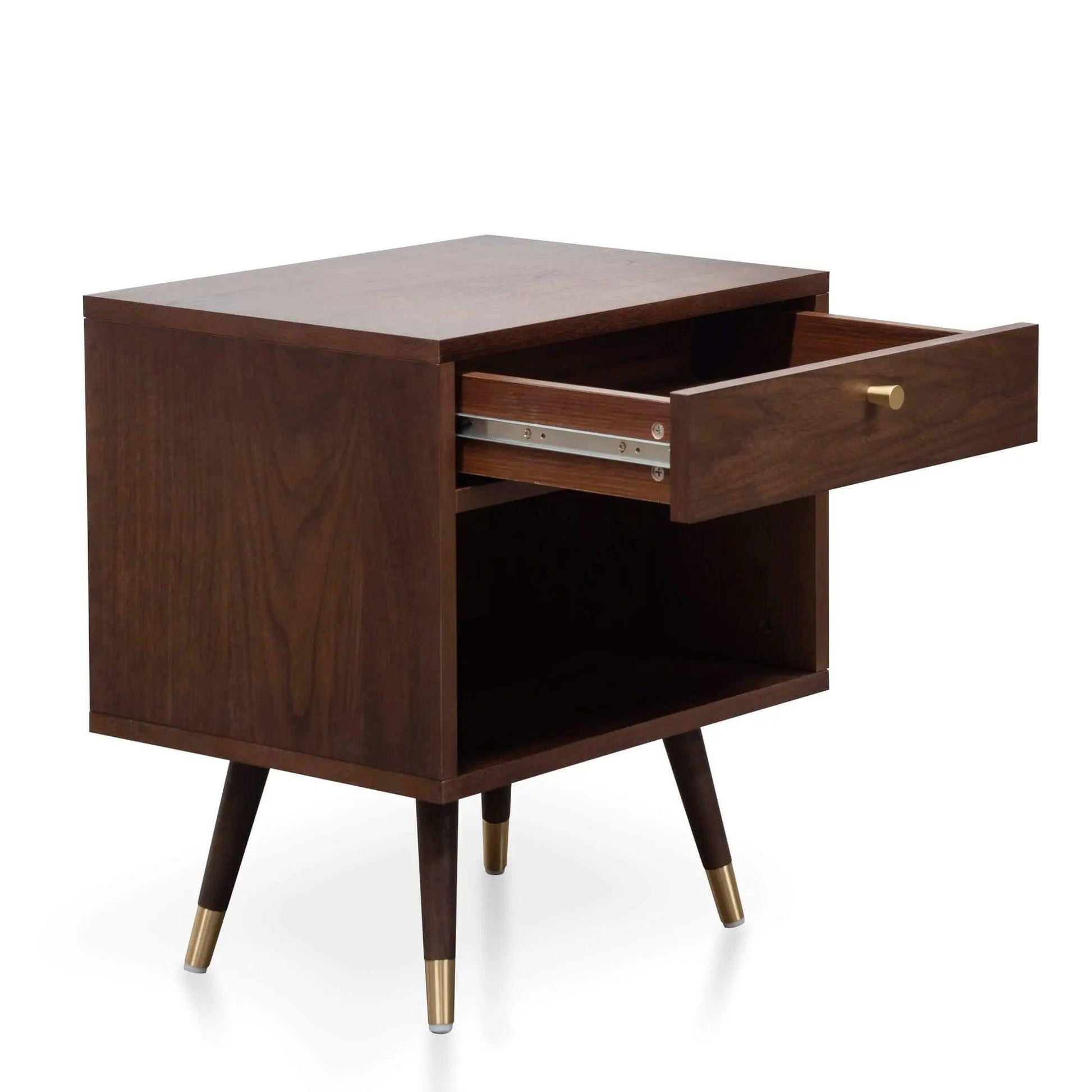 Calibre Bedside Table - Walnut ST2517-KD - Side TableST2517-KD 2