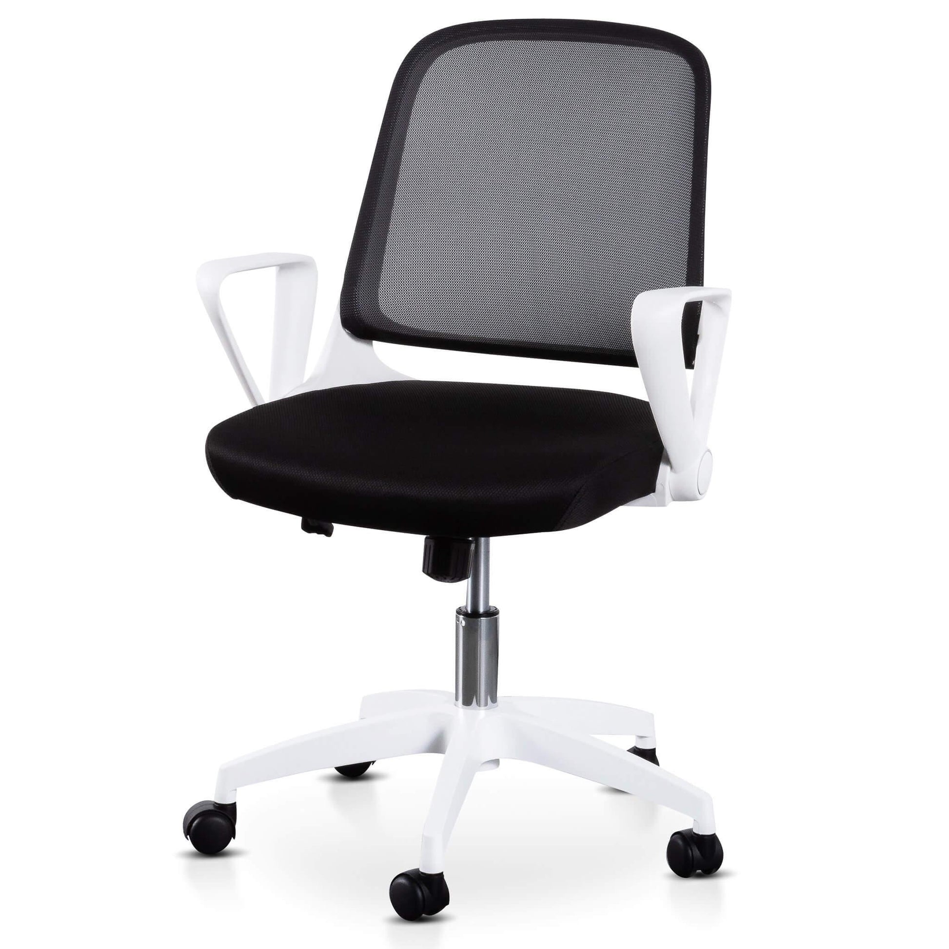 Calibre Black Office Chair - White Arm and Base OC6190-LF - Office/Gaming ChairsOC6190-LF 1